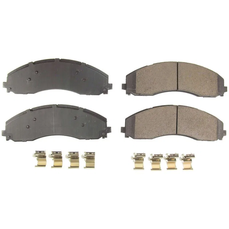 17-2018 – POWERSTOP Brake Pad, FMSI Number D2018 Ceramic Brake Pads Set Of 4 With Premium Stainless Steel Hardware